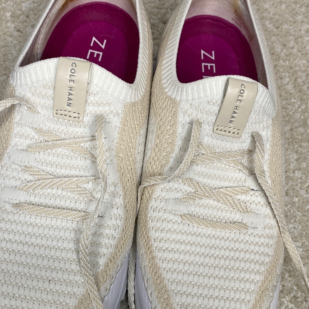 Cole Haan Women's Cream and White Sneakers Size 7B - Picture 7 of 14
